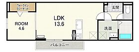 滋賀県甲賀市水口町虫生野中央（賃貸アパート1LDK・1階・41.67㎡） その2