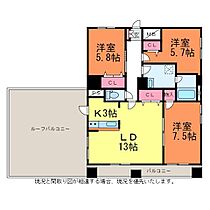 ホポロ東中通 801 ｜ 新潟県新潟市中央区東中通1番町（賃貸マンション3LDK・8階・78.18㎡） その2