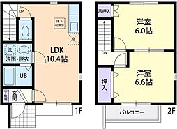 グリーンルーフ 2LDKの間取図画像