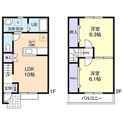 グラシア・SA 2LDKの間取図画像