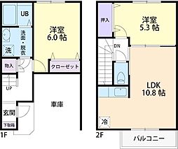 セレスティア 2LDKの間取図画像