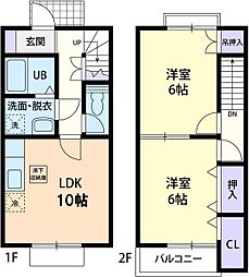 アーバンステージ5 2LDKの間取図画像