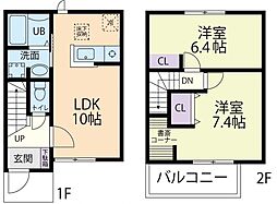 ファミールガーデン D 2LDKの間取図画像