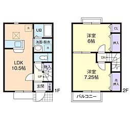 麦の丘 2LDKの間取図画像