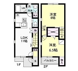 エクセドミール 2SLDKの間取図画像