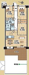 エンゼルハイム北綾瀬第2 3LDKの間取図画像