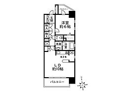 ルジェンテ白金台 1LDKの間取図画像