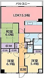 グレーシィ栗東デュオ 3LDKの間取図画像