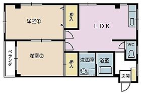 メゾンエポック21 205 ｜ 福井県鯖江市小黒町2丁目11-5（賃貸マンション2LDK・2階・56.30㎡） その2