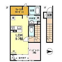 ラフィネ 202 ｜ 福井県鯖江市神明町2丁目5番31-1（賃貸マンション1LDK・2階・42.12㎡） その2