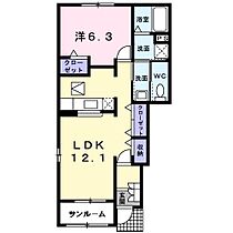 トレフル　Ｃ 103 ｜ 福井県鯖江市柳町4丁目9－20（賃貸アパート1LDK・1階・48.58㎡） その2