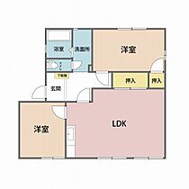 セビアンK 103 ｜ 福井県敦賀市木崎31号2（賃貸マンション2LDK・2階・50.00㎡） その2