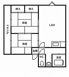 ハイツ秋篠 2階/201
