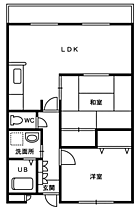 ベルシャトー 105 ｜ 福井県敦賀市萩野町534番地（賃貸マンション2LDK・1階・56.70㎡） その2