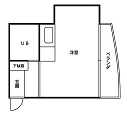 ベルメゾン ワンルームの間取図画像