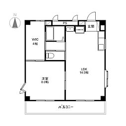 間取図画像 1LDK