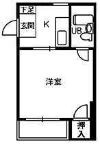 ヴィラ松本 501 ｜ 福井県福井市松本2丁目8-7（賃貸マンション1K・5階・18.40㎡） その2