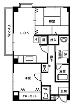 Ks Lumiere 201 ｜ 福井県福井市長本町122番1（賃貸マンション2LDK・2階・54.90㎡） その2