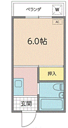 豊西コーポ 2階/206