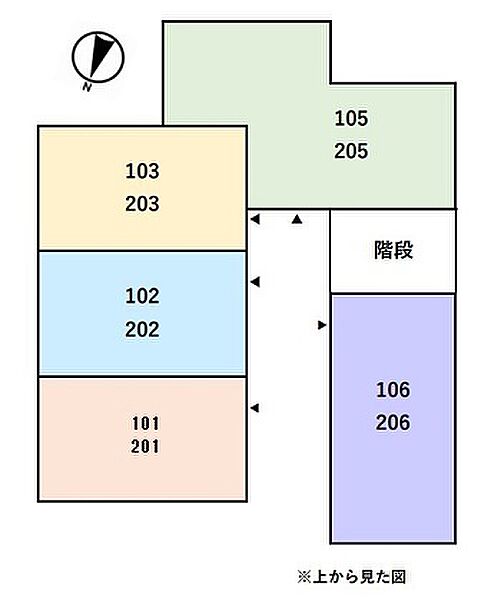 PARABOLICA（パラボリカ） 206｜福井県福井市高木中央1丁目1722番地(賃貸アパート1LDK・2階・30.43㎡)の写真 その3