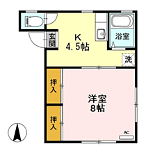 コーポ毛矢 103 ｜ 福井県福井市毛矢2丁目11-16（賃貸マンション1K・1階・28.84㎡） その2