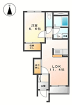 トゥインクルEVATA　B棟 102 ｜ 福井県福井市江端町12-6（賃貸アパート1LDK・1階・44.52㎡） その2