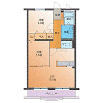 クリエストタウン江端 305 ｜ 福井県福井市江端町20（賃貸マンション2LDK・3階・60.00㎡） その2