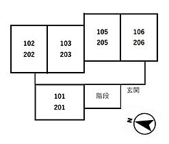 INTEGRAL　GRANDE 201 ｜ 福井県福井市大町清水畑303番1（賃貸アパート1LDK・2階・32.12㎡） その3