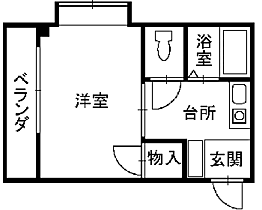 Kプラザ 201 ｜ 福井県福井市江端町10-1-1（賃貸マンション1K・2階・18.70㎡） その2