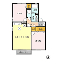 サニーコート義景　Ａ 102 ｜ 福井県大野市泉町11－8（賃貸マンション2LDK・1階・53.76㎡） その2