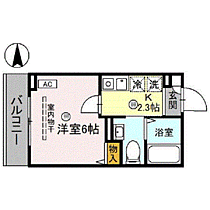 海とyacht 308 ｜ 福井県福井市文京4丁目6-18（賃貸マンション1K・2階・21.08㎡） その2