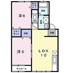 サン・ドミールB 1階/102