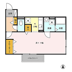 物件の間取り