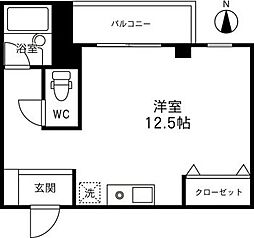 サンセリテ・ヴェラ ワンルームの間取図画像