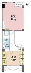 T・Dハウス 1LDKの間取図画像