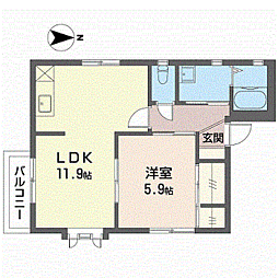 プランベール 2階/202