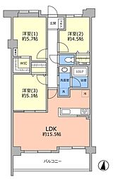 間取図画像 3LDK