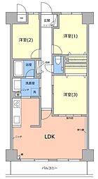 エクレール草加東 3LDKの間取図画像