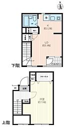 フェリース氷川台 1LDKの間取図画像