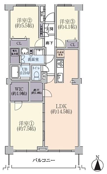 間取りを拡大表示