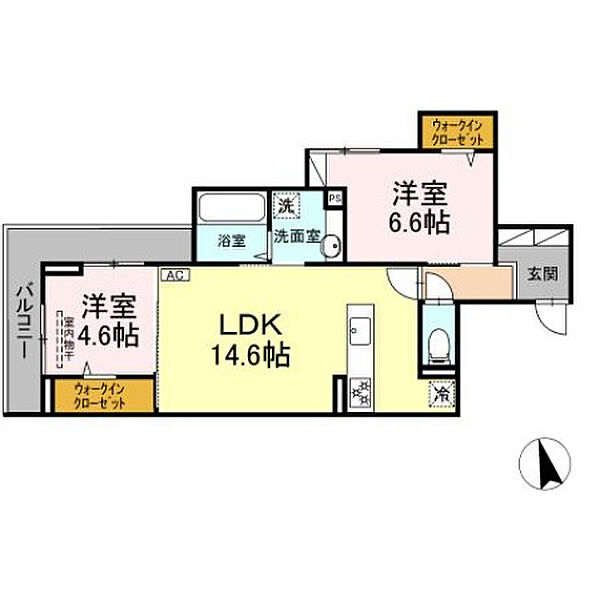L’ESSOR西条 302号室｜広島県東広島市西条本町(賃貸アパート2LDK・3階・60.21㎡)の写真 その2
