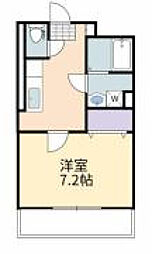 リヴェール9 1Kの間取図画像