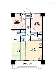 ライオンズマンション東鷲宮 3LDKの間取図画像