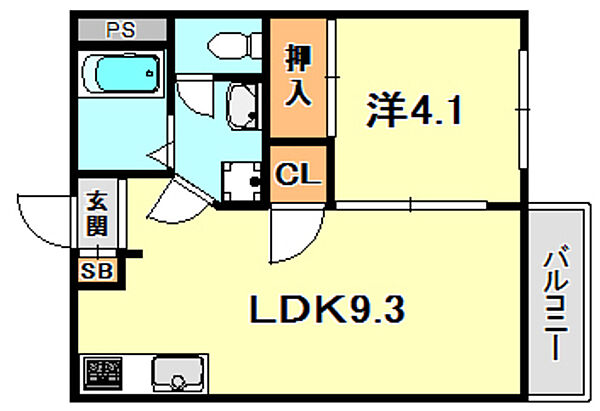 兵庫県神戸市兵庫区梅元町(賃貸アパート1LDK・2階・30.00㎡)の写真 その2