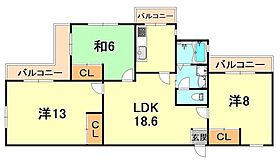 兵庫県神戸市中央区中山手通４丁目（賃貸マンション3LDK・4階・70.00㎡） その2