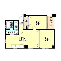 兵庫県神戸市中央区山本通５丁目（賃貸マンション2LDK・4階・52.89㎡） その2