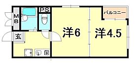 兵庫県神戸市兵庫区湊町２丁目（賃貸マンション2K・2階・33.00㎡） その2