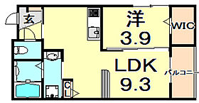 兵庫県神戸市中央区野崎通４丁目（賃貸アパート1LDK・2階・33.11㎡） その2