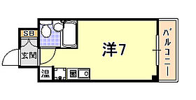 兵庫県神戸市中央区元町通４丁目（賃貸マンション1R・4階・18.19㎡） その2