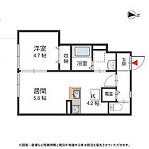 兵庫県神戸市兵庫区石井町３丁目（賃貸アパート1LDK・1階・35.69㎡） その2